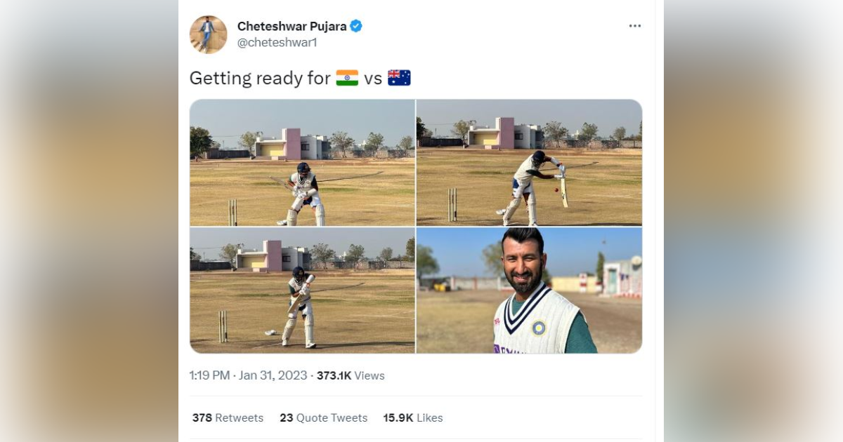 Cheteshwar Pujara starts preparation for Border-Gavaskar Trophy against Australia